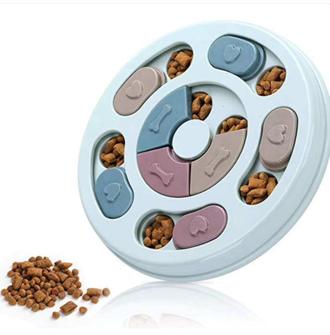Dog Slow Feeder Puzzle Bowl – Interactive Anti-Bloat Dog Food Bowl