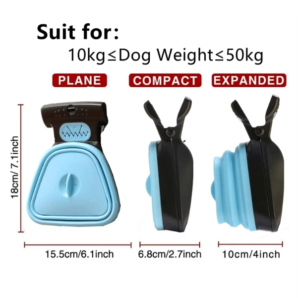 Foldable Dog Poop Scooper – Portable Travel Pooper Scooper in S & L