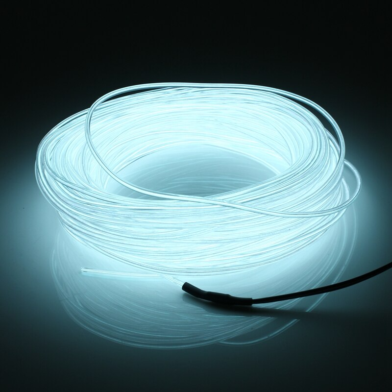 EL Wire Neon Glow Light – Flexible LED String Rope for Car, Party & DIY Decor