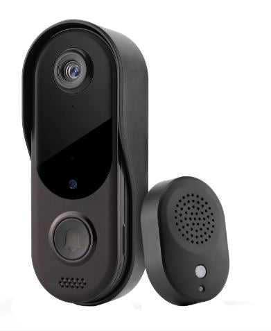 WiFi Video Doorbell with Color Visual Intercom & Rechargeable Battery