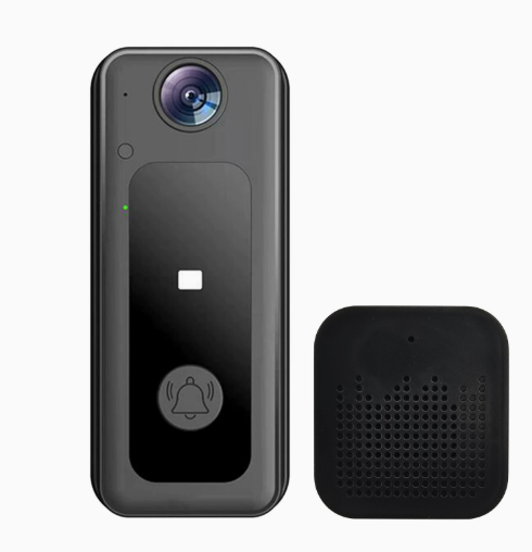 WiFi Video Doorbell with Color Visual Intercom & Rechargeable Battery