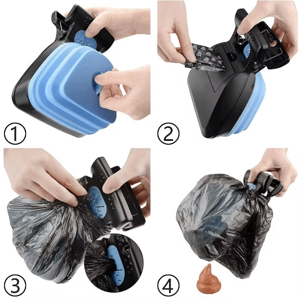 Foldable Dog Poop Scooper – Portable Travel Pooper Scooper in S & L