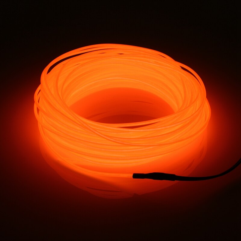 EL Wire Neon Glow Light – Flexible LED String Rope for Car, Party & DIY Decor