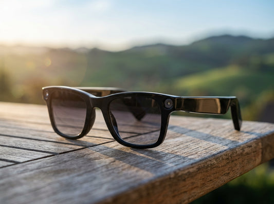 AI Camera Smart Glasses — Lifestyle - Outdoor | Generated by Modelize